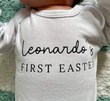Load image into Gallery viewer, Personalised First Easter baby onesie - modern