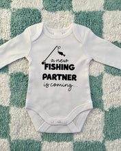 Load image into Gallery viewer, Fishing partner baby onesie