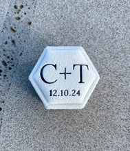 Load image into Gallery viewer, Velvet Ring Box - Hexagon