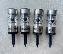 Load image into Gallery viewer, Memorial solar garden light