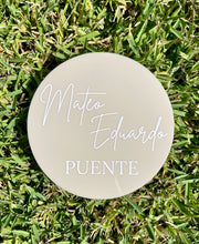 Load image into Gallery viewer, Baby's name personalised plaque