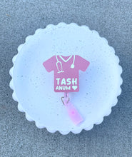 Load image into Gallery viewer, Scrub Top Badge Reel