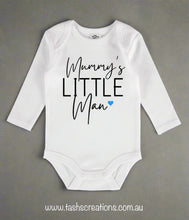 Load image into Gallery viewer, Mummy's little Man 🩵 Baby Onesie
