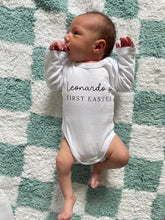Load image into Gallery viewer, Personalised First Easter baby onesie - modern