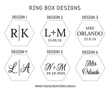 Load image into Gallery viewer, Velvet Ring Box - Hexagon