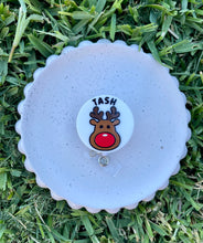 Load image into Gallery viewer, Christmas badge reel - Rudolph Reindeer