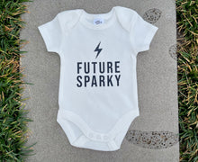 Load image into Gallery viewer, Electrician Future Sparky Baby Onesie