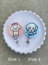 Load image into Gallery viewer, Dog Badge Reel - Bischon
