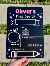 Load image into Gallery viewer, First day of school board (pencil design)