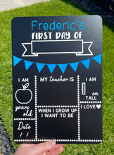 Load image into Gallery viewer, First day of school board