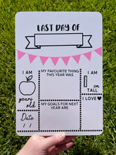 Load image into Gallery viewer, Reversible First and last day of school board set