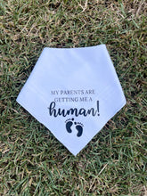 Load image into Gallery viewer, Dog bandana - baby announcement