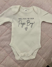 Load image into Gallery viewer, Page boy baby onesie