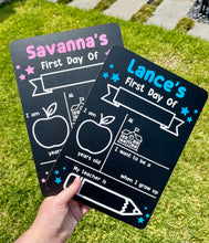 Load image into Gallery viewer, First day of school board (pencil design)