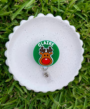 Load image into Gallery viewer, Christmas badge reel - Rudolph Reindeer