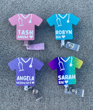 Load image into Gallery viewer, Scrub Top Badge Reel