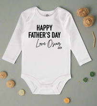 Load image into Gallery viewer, Happy Father's Day baby onesie