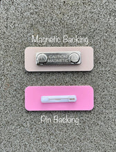 Load image into Gallery viewer, Halloween Acrylic Name Badge