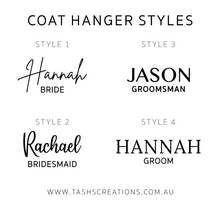 Load image into Gallery viewer, Personalised coat hanger