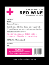 Load image into Gallery viewer, Wine label - prescription
