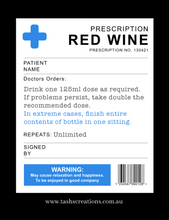 Load image into Gallery viewer, Wine label - prescription