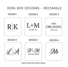 Load image into Gallery viewer, Velvet Ring Box - rectangle