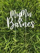 Load image into Gallery viewer, Mr & Mrs Cake Topper
