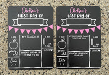 Load image into Gallery viewer, First and last day of school board set