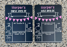 Load image into Gallery viewer, First and last day of school board set