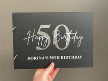Load image into Gallery viewer, Birthday Guest Book - happy birthday age design