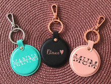 Load image into Gallery viewer, Mother's Day Leather Circle Keyring