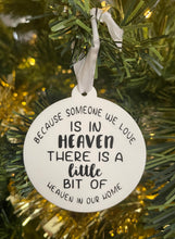 Load image into Gallery viewer, Acrylic heaven Christmas bauble