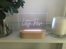 Load image into Gallery viewer, Night light wooden base