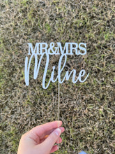 Load image into Gallery viewer, Mr & Mrs Cake Topper