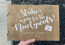 Load image into Gallery viewer, Wedding Guest Book - Newlyweds Design