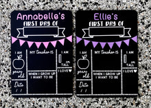 Load image into Gallery viewer, First day of school board