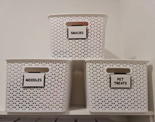 Load image into Gallery viewer, Metal Clip Basket Labels