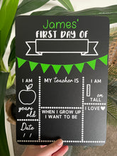 Load image into Gallery viewer, First day of school board