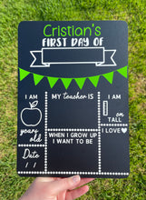 Load image into Gallery viewer, First day of school board