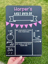 Load image into Gallery viewer, Last day of school board