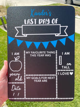 Load image into Gallery viewer, Last day of school board