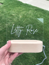 Load image into Gallery viewer, Night light wooden base