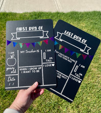 Load image into Gallery viewer, First and last day of school board set