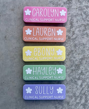 Load image into Gallery viewer, Acrylic Name Badge - white writing