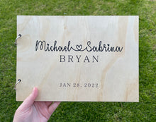 Load image into Gallery viewer, Wedding Guest Book - Love heart Design