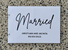 Load image into Gallery viewer, Wedding Guest Book - Married Design