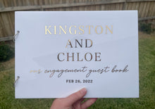 Load image into Gallery viewer, Engagement Guest Book - Modern Design