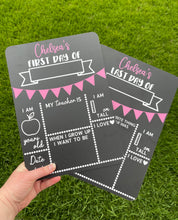 Load image into Gallery viewer, First and last day of school board set