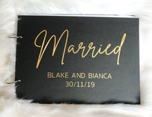 Load image into Gallery viewer, Wedding Guest Book - Married Design