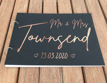 Load image into Gallery viewer, Wedding Guest Book - Mr & Mrs Design